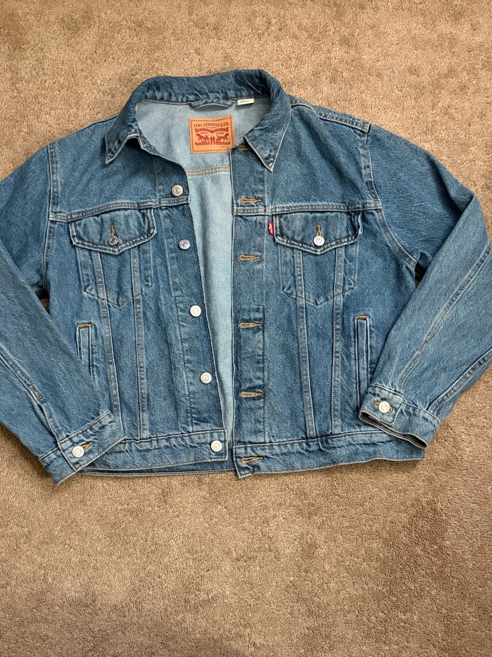 Levi’s Denim Trucker Type 3 Jacket Mens Size Large Biker Fashion Y2K Style